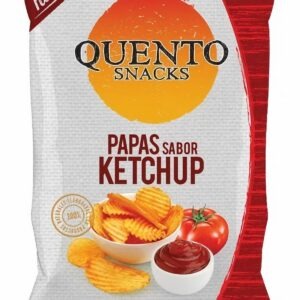 QUENTO - Papas Sabor Ketchup X 90 Grs
