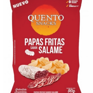 QUENTO - Papas Sabor Salame X 90 Grs