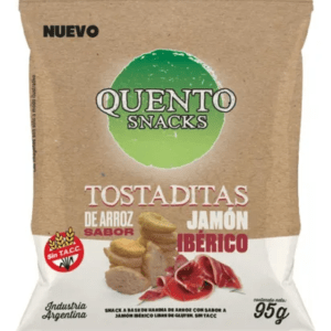 QUENTO - Tostaditas Arroz Jamon X 95 Grs