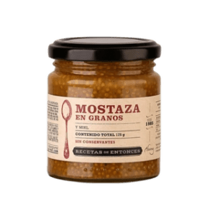 RECETAS DE ENTONCES - Mostaza en Granos con Miel x 210 grs