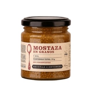 MOSTAZA EN GRANOS CON MIEL