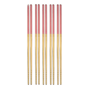 Palitos Para Sushi Reutilizables Rosa X 10 Pares