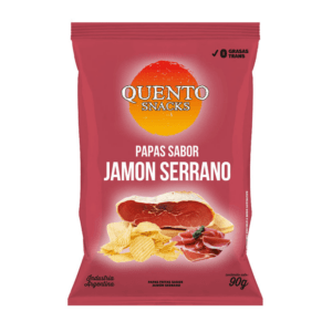 QUENTO - Papas Sabor Jamon Serrano X 90 Grs