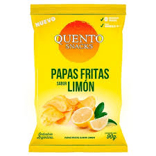 QUENTO - Papas Sabor Limon X 90 Grs