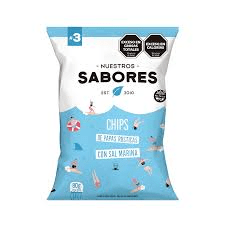 SABORES - Chips De Papa Con Sal Marina X 80 Grs