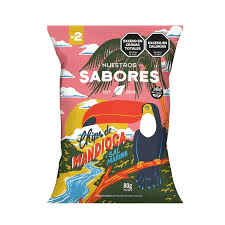 SABORES - Chips De Mandioca Con Sal Marina 80 Grs