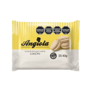 ANGIOLA - Alfajores De Mousse De Limon Sin Tacc X 40 G X 12 U.