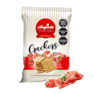 ANGIOLA - Galletitas Cracker  Sabor Jamon X 150G Sin Tacc