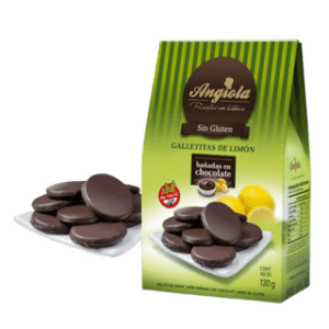 ANGIOLA - Galletitas Bañadas De Chocolate Sabor Limon X 130G
