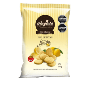 ANGIOLA - Galletitas Dulces Sabor Limon X 130 G Sin Tacc