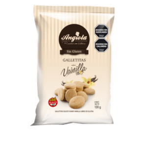 ANGIOLA - Galletitas Dulces Sabor Vainilla X 130 G Sin Tacc