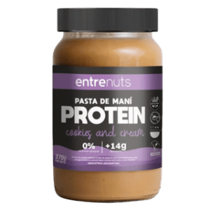 ENTRE NUTS - Pasta De Mani Proteica Cookies & Cream x 370 Grs