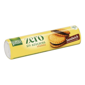 GULLÓN - Galletias de Chocolate Rellenas de Crema Zero X 147 Grs