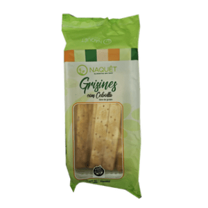 NAQUET - Grisines De Cebolla Libre De Gluten X 140 Grs