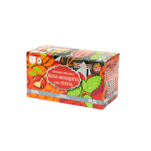 OASIS - Te De Rosa Mosqueta + Stevia X 25 Saquitos - Cultivado Sin Agrotoxicos Certificado