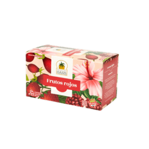 OASIS - Te De Frutos Rojos - Frutilla Y Frambuesa X 20 Saquitos