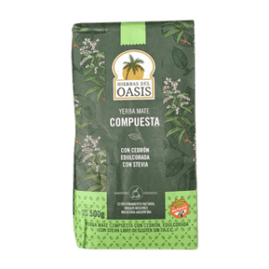 OASIS - Yerba Mate Con Stevia Y Cedrón X 500 Grs
