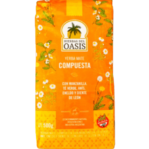 OASIS - Yerba Mate Detox (Te Verde, Manzanilla, Anís, Eneldo Y Diente De León) X 500 Grs