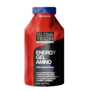 ULTRATECH - Energy Gel Con Cafeina X 32 Grs Arandanos X 12 Unidades