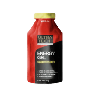 ULTRATECH - Energy Gel Con Cafeina X 32 Grs Vainilla X 12 Unidades